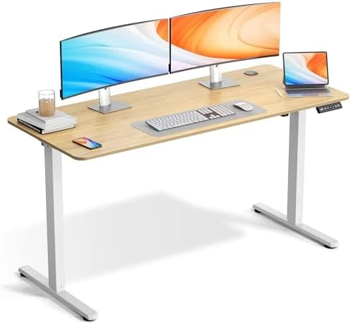Electric Standing Desk Adjustable Height 48 x 24 Inch — Standing Desk, VVENACE