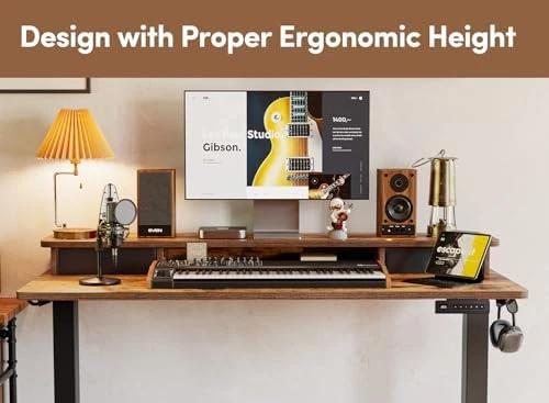 Electric Standing Desk with Dual Drawers — Standing Desk, BANTI