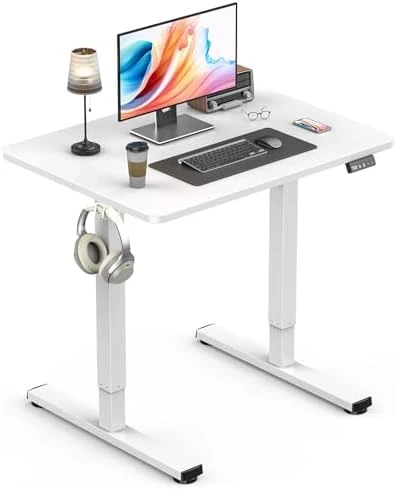 Height Adjustable Electric Stand up Desk with Splice Board — Standing Desk, Zontera