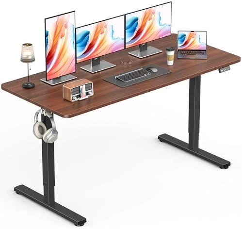 Height Adjustable Electric Stand up Desk with Splice Board — Standing Desk, Zontera