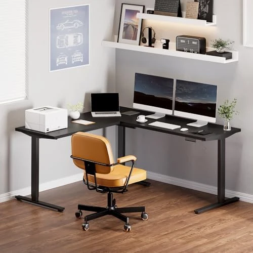 L Shaped Standing Desk — Standing Desk, FLEXISPOT