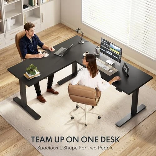 L Shaped Standing Desk — Standing Desk, FLEXISPOT