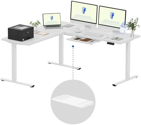 L Shaped Standing Desk — Standing Desk, FLEXISPOT