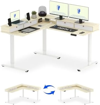 L Shaped Standing Desk — Standing Desk, FLEXISPOT