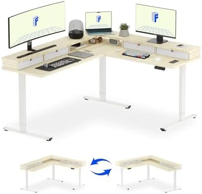 L Shaped Standing Desk — Standing Desk, FLEXISPOT