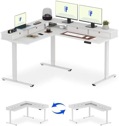 L Shaped Standing Desk — Standing Desk, FLEXISPOT