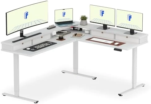 L Shaped Standing Desk — Standing Desk, FLEXISPOT