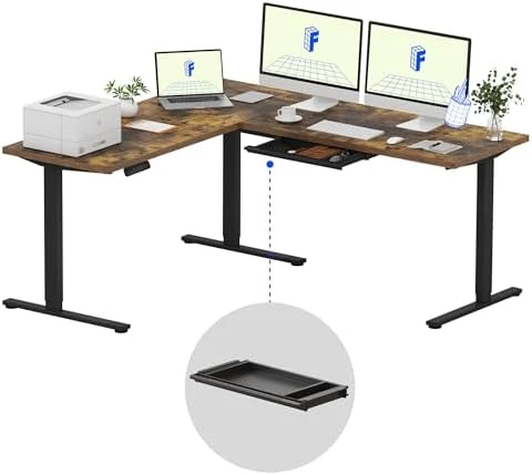 L Shaped Standing Desk — Standing Desk, FLEXISPOT
