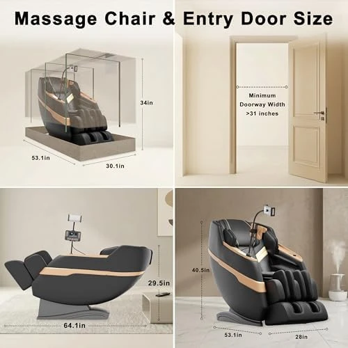 Massage Chair Full Body, Zero Gravity Massage Recliner — Massage Chairs, LIYIH