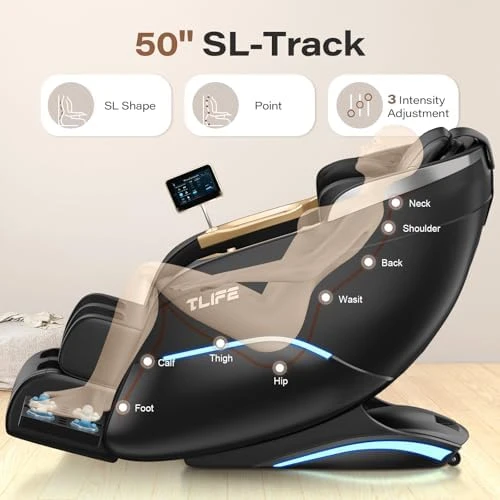 Massage Chair Full Body, Zero Gravity Recliner with Body Scan, SL-Track Shiatsu Massage Chair — Massage Chairs, TLIFE
