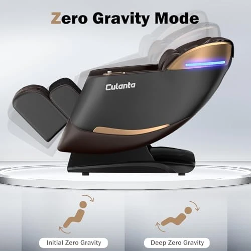 Massage Chair Full Body, Zero Gravity SL-Track Shiatsu Massage Recliner with Body Scan, Airbags, Foot Rollers, Deep Yoga... — Massage Chairs, Culanta