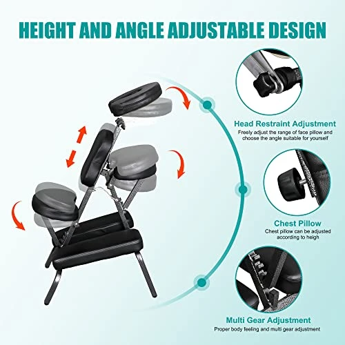 Portable Massage Chair with Face Cradle — Massage Chairs, Nova Microdermabrasion