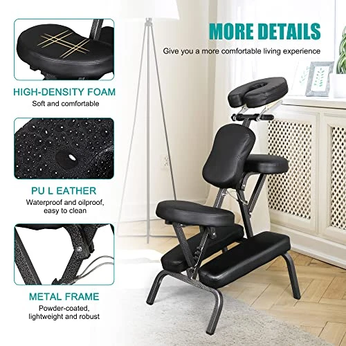 Portable Massage Chair with Face Cradle — Massage Chairs, Nova Microdermabrasion