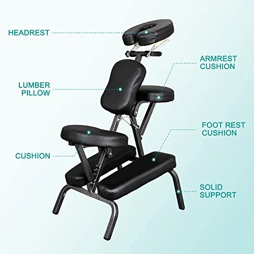 Portable Massage Chair with Face Cradle — Massage Chairs, Nova Microdermabrasion