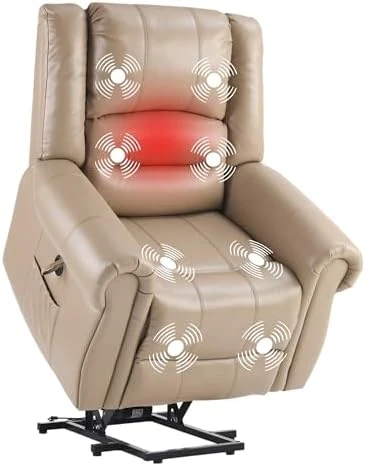 Power Lift Recliner Chair with Massage & Heat — Massage Chairs, FLEXISPOT