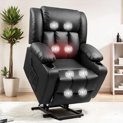 Power Lift Recliner Chair with Massage & Heat — Massage Chairs, FLEXISPOT