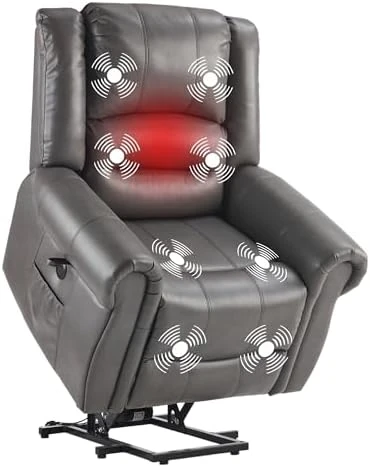 Power Lift Recliner Chair with Massage & Heat — Massage Chairs, FLEXISPOT