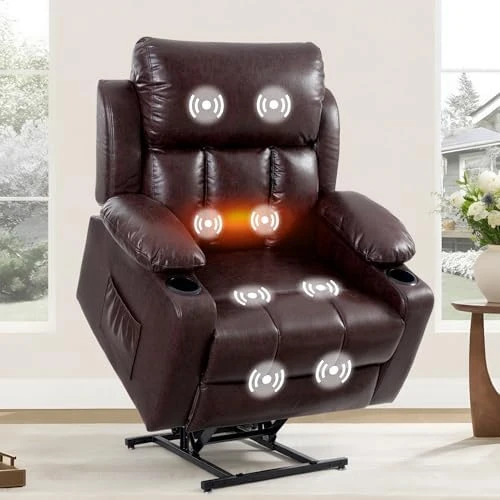 Power Lift Recliner Chair with Massage & Heat — Massage Chairs, FLEXISPOT