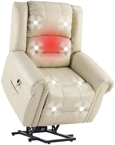 Power Lift Recliner Chair with Massage & Heat — Massage Chairs, FLEXISPOT