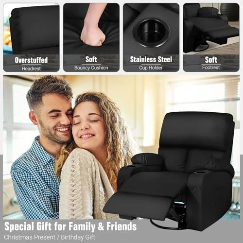 Rocking Recliner Chair with Massage and Heat — Massage Chairs, LAFWELL