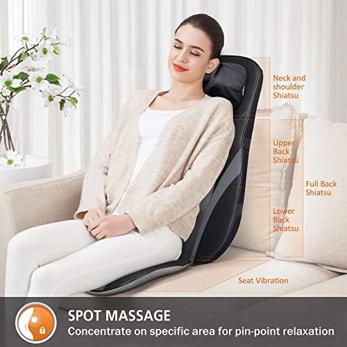 Shiatsu Back Massager with Heat — Massage Chairs, Snailax