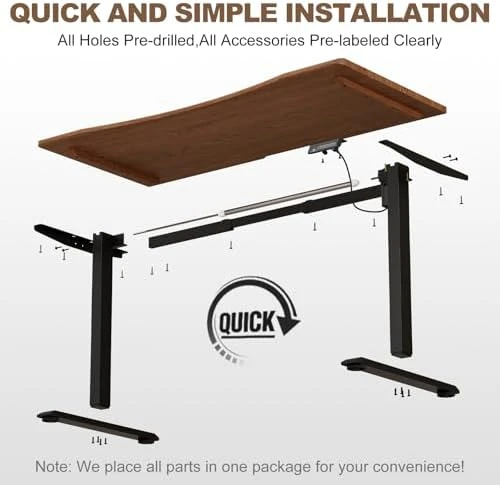 Solid Wood Electric Standing Desk — Standing Desk, YAZIFIRSTLY