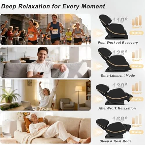 Zero Gravity Full Body Massage Chair with Heat and Bluetooth — Massage Chairs, Megashock