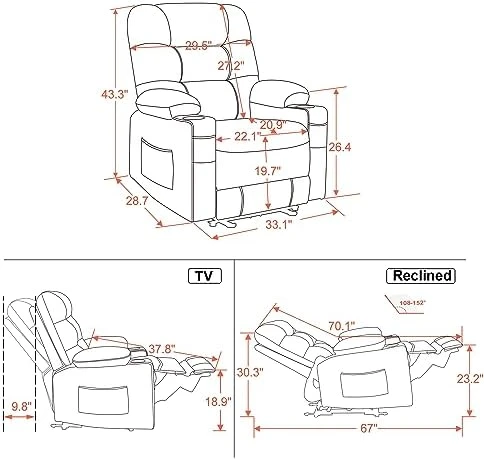 Zero Gravity Power Recliner with Heat and Massage — Massage Chairs, MCombo