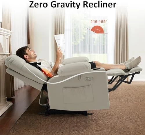 Zero Gravity Power Recliner with Heat and Massage — Massage Chairs, MCombo
