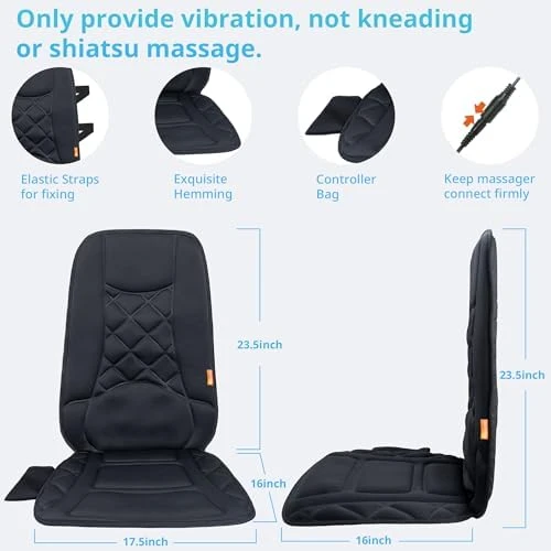 10 Vibration Motors Massage Seat Cushion with Heat — Massage Chairs, CARSHION