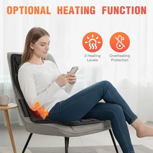 Back Massager for Chair with Heat — Massage Chairs, KNONNETD