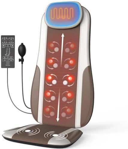 Back Massager with Heat & Traction & Vibration — Massage Chairs, Comrelax