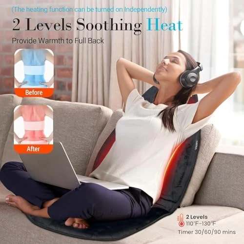 Back Massager with Heat — Massage Chairs, CuPiLo