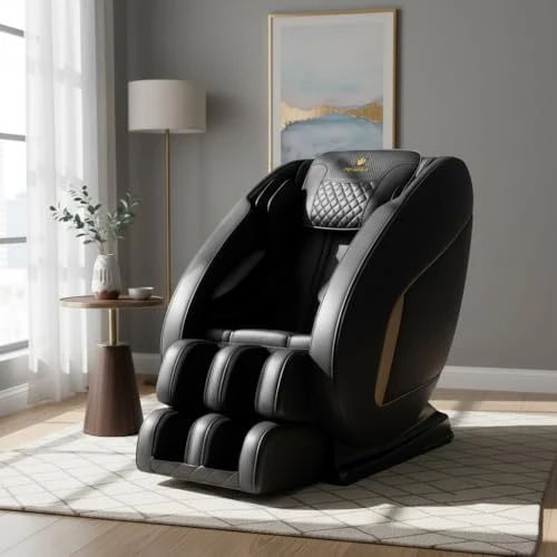Full Body Massage Chair Recliner with Zero Gravity, Heat Therapy & Air Compression — Massage Chairs, GDFStudio