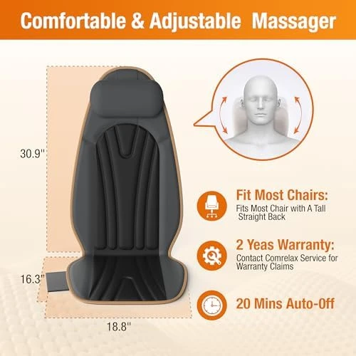 Heated Back Massager for Chair — Massage Chairs, SLOTHMORE