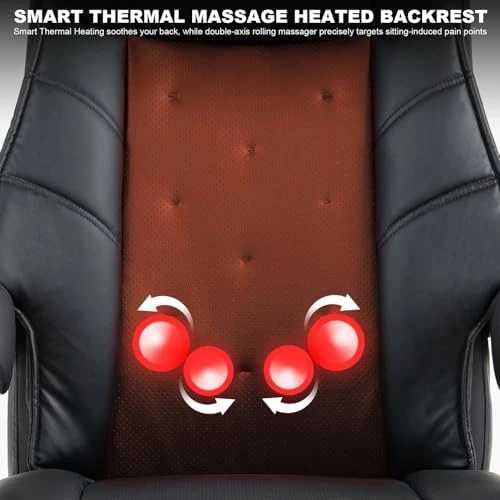 Magnus Massage Office Chair with Ventilation and Heating, Power Recliner with Footrest — Massage Chairs, Kinnls