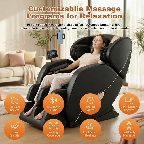 Massage Chair Full Body Zero Gravity Recliner with Heat — Massage Chairs, Casaphoria