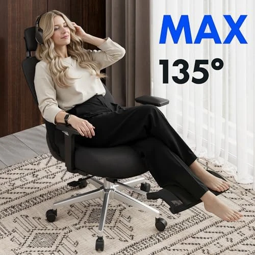 Massage Office Chair with Footrest — Massage Chairs, FLEXISPOT