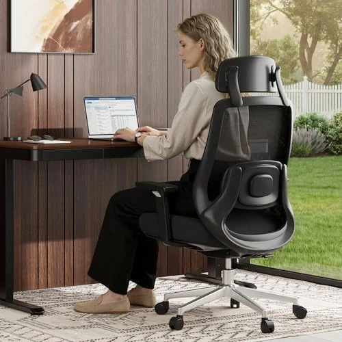 Massage Office Chair with Footrest — Massage Chairs, FLEXISPOT