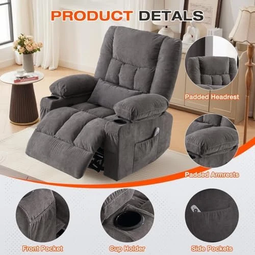Massage Recliner Chair with Heated Rocking Function — Massage Chairs, MAHOMICO