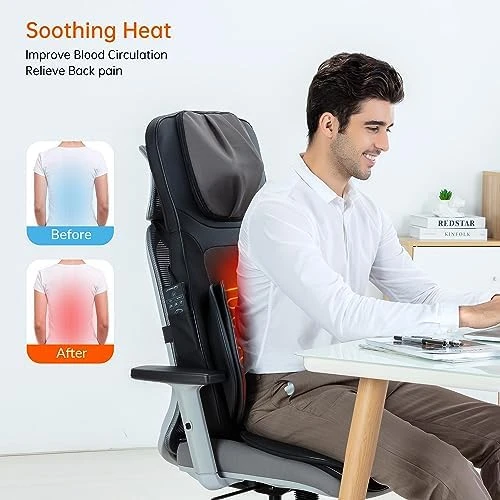 Neck and Back Massager with Heat — Massage Chairs, Snailax