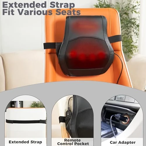 Neck and Back Massager with Heat — Massage Chairs, Brelley
