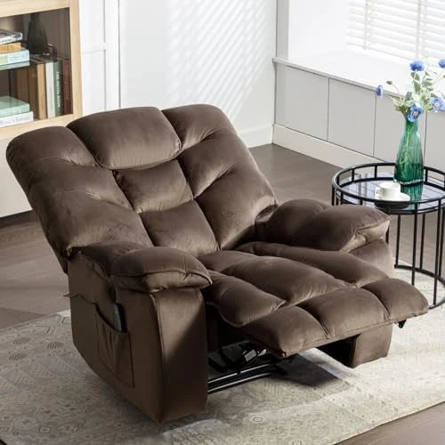 Oversized Power Recliner Chair with Massage and Heat — Massage Chairs, HAOMARKETS