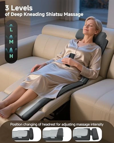 Shiatsu Back Massage Mat with Heat & Vibration — Massage Chairs, Snailax