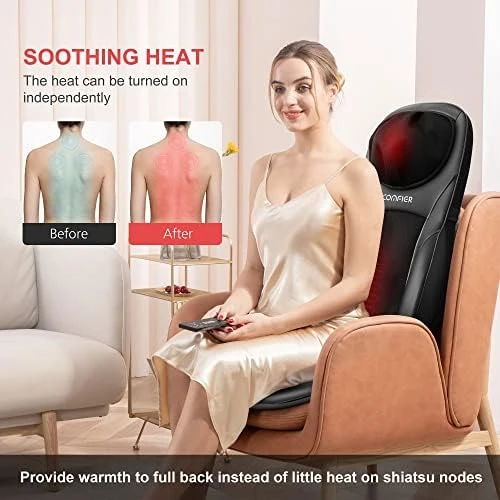 Shiatsu Back Massager with Heat — Massage Chairs, COMFIER