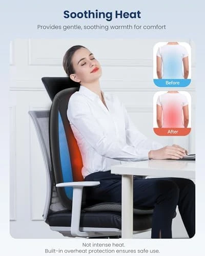 Shiatsu Back Massager with Heat — Massage Chairs, COMFIER