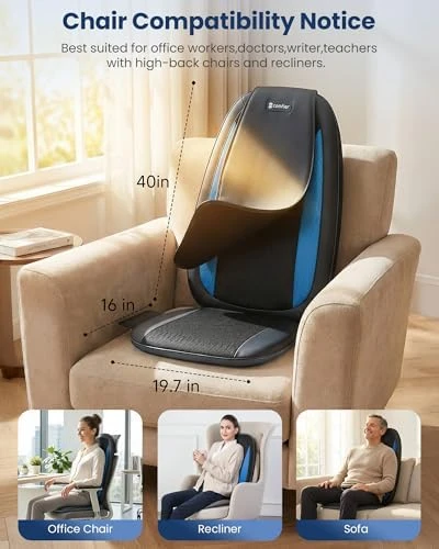 Shiatsu Back Massager with Heat — Massage Chairs, COMFIER