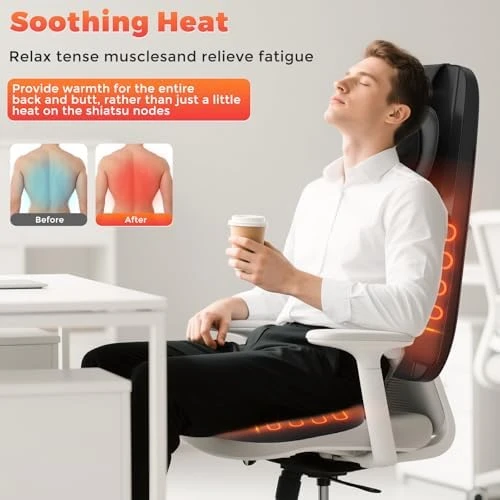 Shiatsu Neck and Back Massager with Heat — Massage Chairs, YOSSMO