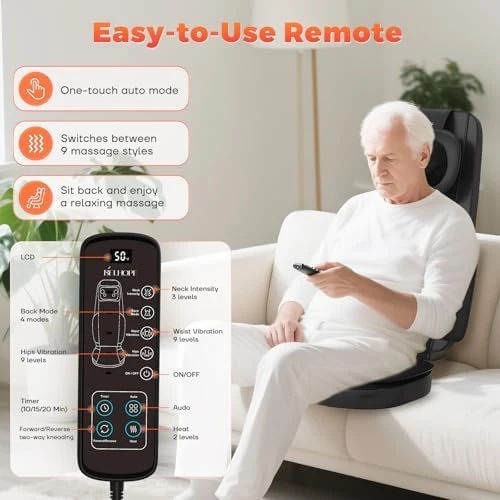 Shiatsu Neck and Back Massager with Heat — Massage Chairs, YOSSMO