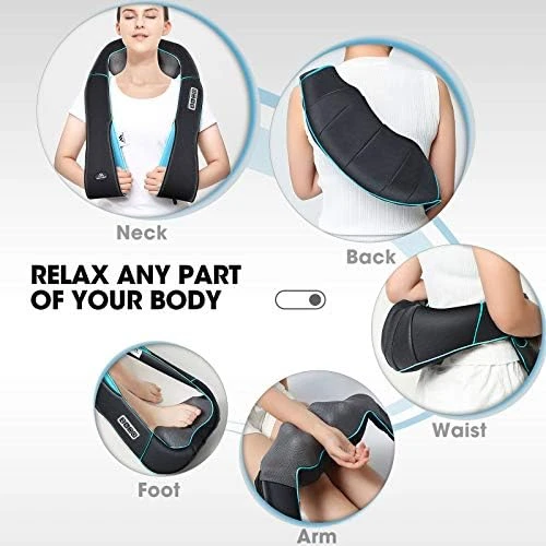 Shiatsu Neck Massager with Heat for Pain Relief — Massage Chairs, MagicMakers